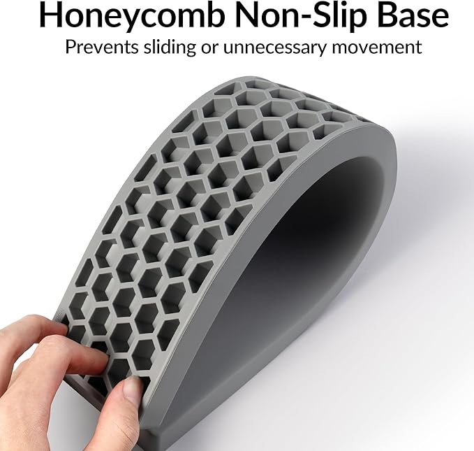 Keychron Gray Silicone Wrist & Palm Rest, 12.89" for 75% Compact Keyboard Series V1/V2/Q1/Q2 & Lemokey P1 (Pro/Max/HE) – Anti-Slip Base – Smooth & Soft Support