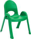 Angeles Value Stack 11" Child Chair, Shamrock Green, 4 Pack, Stackable Ergonomic Seating Solution for Classrooms and Homeschools