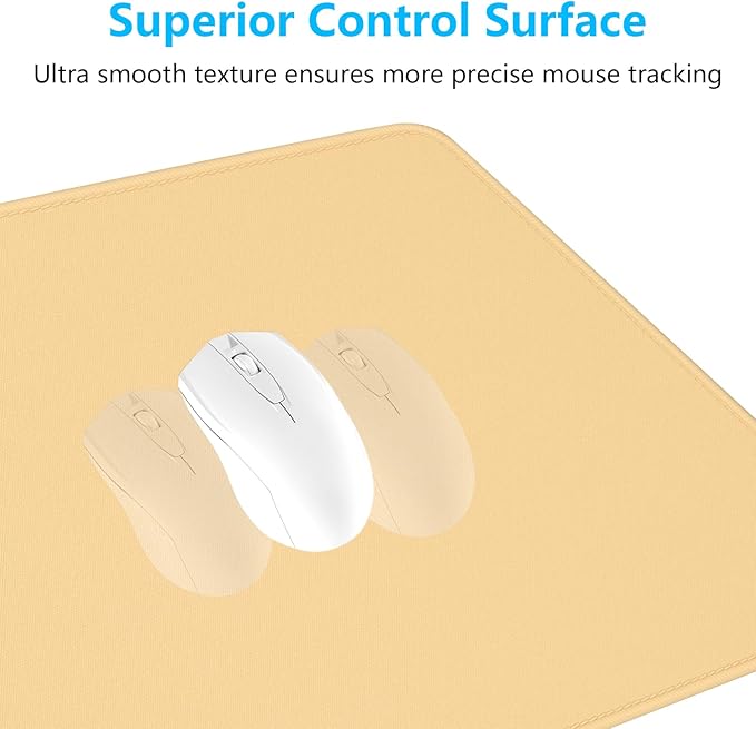 Dapesuom Large Gaming Mouse Pad, Extended Mouse Mat with Stitched Edges, Full Size Keyboard Pad with Non-Slip Base, Big XXL Computer Desk Mats for Gamer, Laptop, Office, 31.5 x 15.7in, Navajo White
