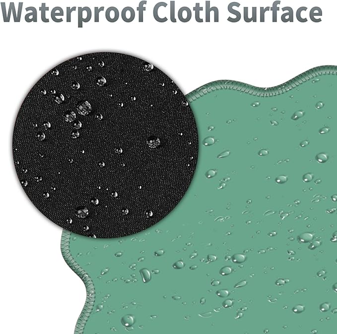 Green Frog Large Gaming Mouse Pad Plus a Coaster, 31.5 x 11.8 inches Desk Mat Extended XL Mousepad with Stitched Edge Non-Slip Rubber, Desk Pad Computer Mouse Mat for Home Office