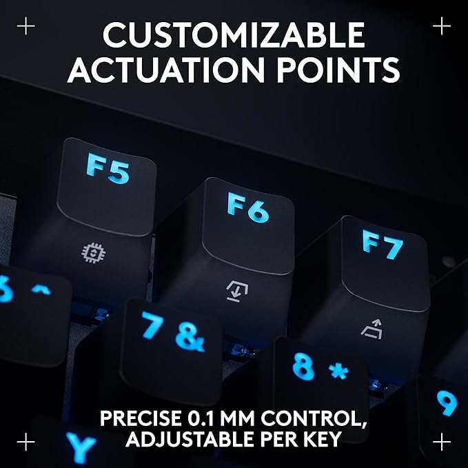 Logitech G PRO X TKL Rapid (Tenkeyless) Wired Gaming Keyboard: Magnetic Analog Switches with Rapid Trigger, Lightsync RGB, Detachable USB-C Cable, Volume Roller & Media Buttons - Black