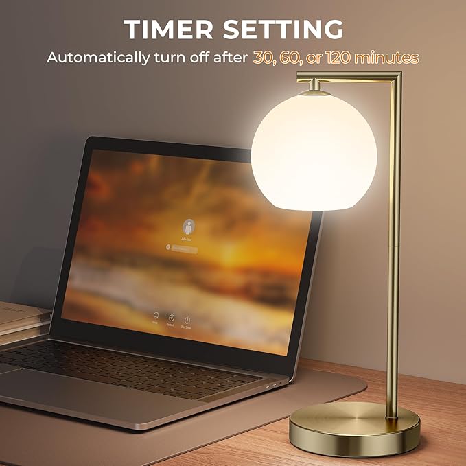 MOITA Cordless Table Lamp for Bedroom, Large LED Lamp for Living Room with Frosted Glass Shade, Bedside Lamps with Remote for Nightstand, 12 RGB Colors and 3 CCT Options
