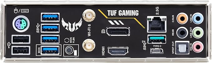 ASUS TUF GAMING B550M-PLUS WiFi II AMD AM4 (3rd Gen Ryzen) microATX gaming motherboard (PCIe 4.0, WiFi 6 2.5Gb LAN, BIOS FlashBack, HDMI 2.1, USB 3.2 Gen 2, Addressable Gen 2 RGB header and AURA Sync)