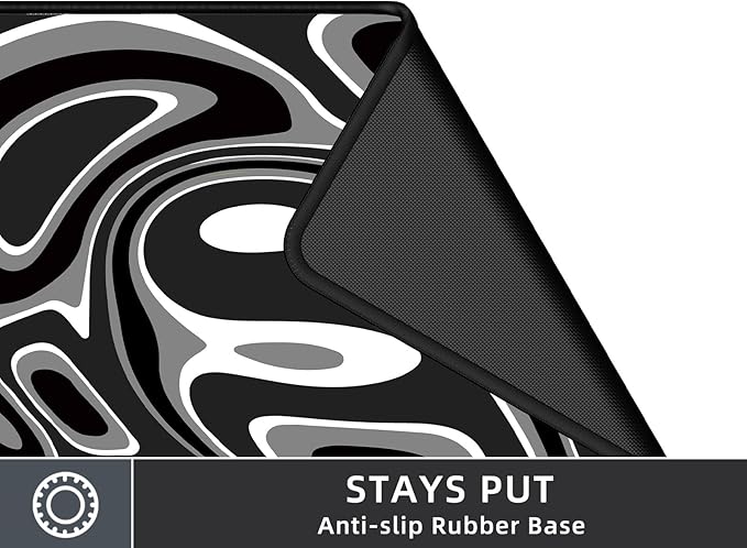 Large Gaming Mouse Pad with Superior Micro-Weave Cloth, Extended Desk Mousepad with Stitched Edges, Anti-Slip Keyboard Pad for Computer, Home and Gaming