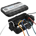 Flemoon Large Outdoor Electrical Box (12.5 x 8.5 x 5 inch), IP54 Waterproof Extension Cord Cover Weatherproof, Protect Outlet, Plug, Socket, Timer, Power Strip, Holiday Light Decoration, Black