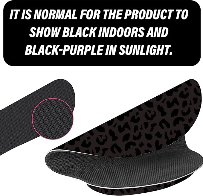 2Pcs Keyboard Wrist Rest Pad and Mouse Wrist Rest Support Mouse Pad Set,Ergonomic Support,Gaming Mouse Pad,Memory Foam,Non-Slip Base,for Office Western-Black Purple Leopard Cheetah Pattern