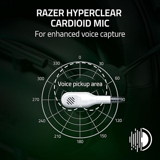 Razer BlackShark V2 X Xbox Gaming Headset: 50mm Drivers - Cardioid Mic - Lightweight - Comfortable Noise Isolating Earcups - for Xbox Series X, Series S, PS5, PC, Switch via 3.5mm Audio Jack - White