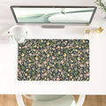 Colorful Star Large Mouse Pad, PU Leather Waterproof Desk Mat, Computer Gaming Mouse Pad, XXL Extended Mousepad Non Slip Desk Pad for School Office Home 23.6" x 13.8" - Ditsy Floral Print