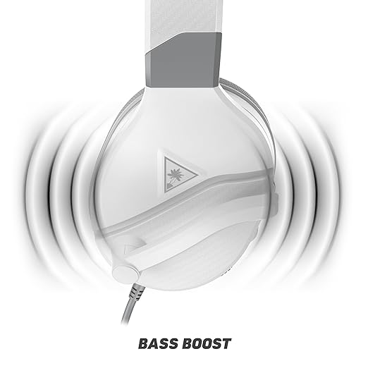 Turtle Beach Recon 200 Gen 2 Powered Gaming Headset - Xbox Series X, Xbox Series S & Xbox One, PS5, PS4, Mobile & PC with 3.5mm - Bass Boost, Memory Foam, White