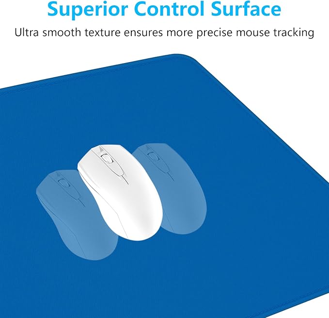 Dapesuom Large Gaming Mouse Pad, Extended Mouse Mat with Stitched Edges, Full Size Keyboard Pad with Non-Slip Base, Big XXL Computer Desk Mats for Gamer, Laptop, Office, 31.5 x 15.7 in, Dark Blue