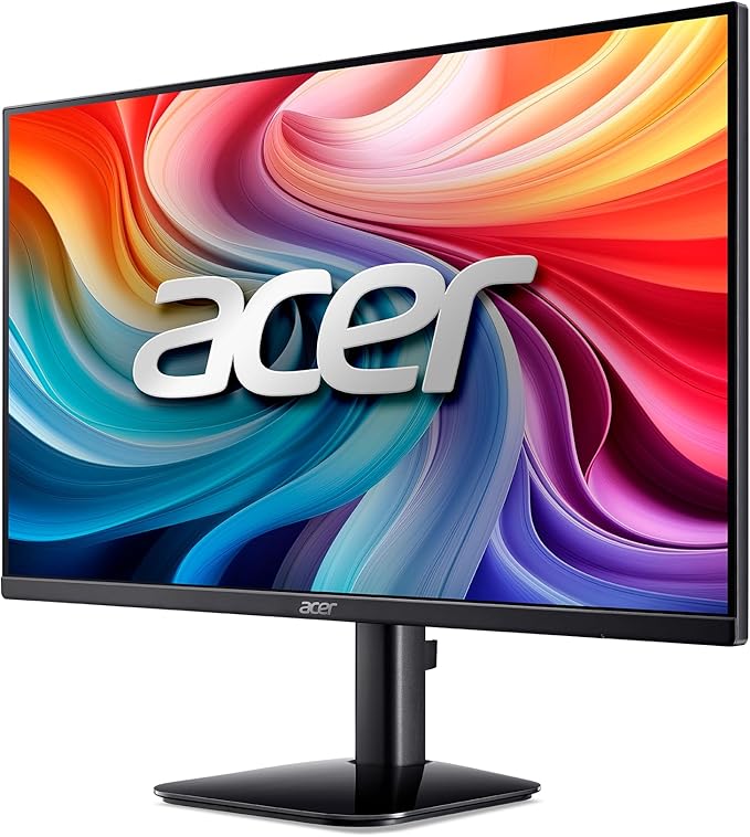 acer KB242Y - 23.8 Inch IPS Zero-Frame Full HD (1920 x 1080) Monitor | Tilt | Up to 120Hz Refresh | 1ms (VRB) | sRGB 99% | HDMI & VGA Ports | Adaptive-Sync Support (FreeSync Compatible)