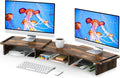 Zimilar Dual Monitor Stand Riser – Rust Brown Large
