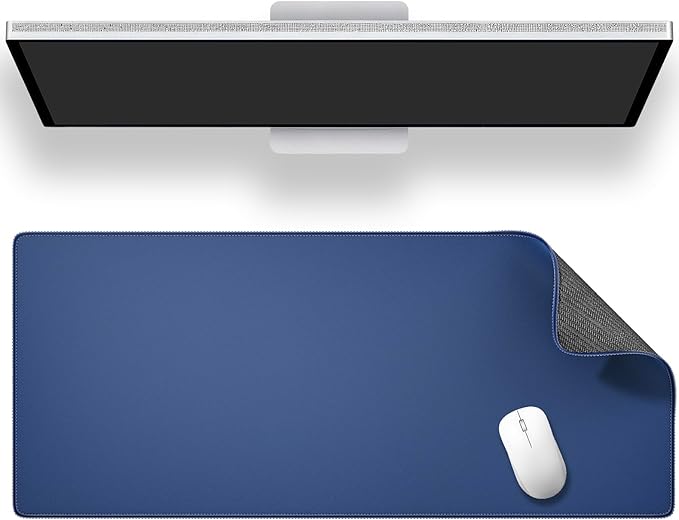 ALOANES Dark Blue Waterproof Mouse Pad, 3XL 15.74"x35.43"x0.12"