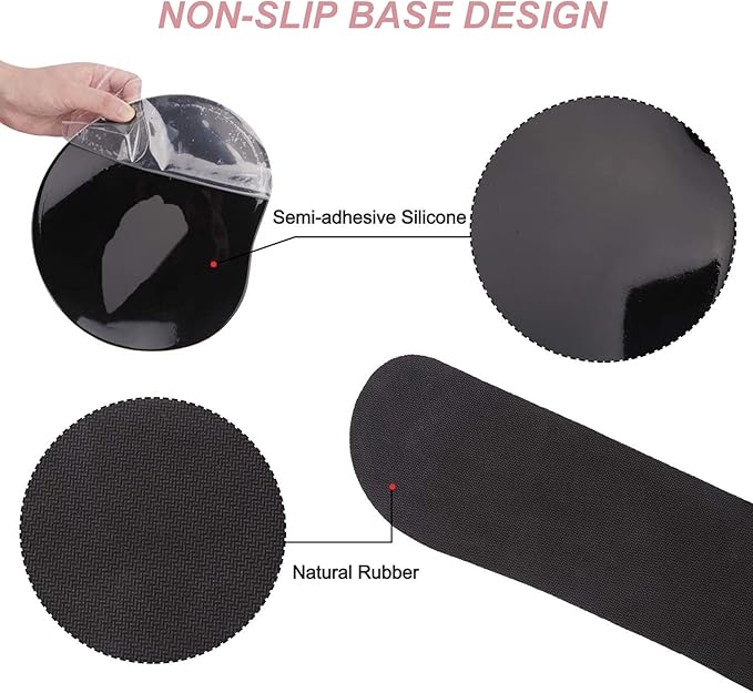 ArtSo Upgraded Wrist Rest Support for Mouse Pad & Keyboard, Ergonomic Gel Mousepad Non-Slip Rubber Base Home, Office Wrist Support & Easy Typing Cushion Neoprene Cloth & Soft Memory Foam, Pink Marble