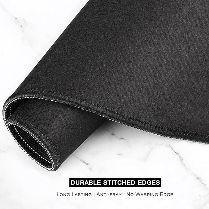 Auhoahsil Desk Mouse Pad, Large Gaming Mousepad, XXL Desk Pad, Extended Long Superior Micro-Weave Cloth Non-slip Rubber Big Computer Mouse Mat for Gamer, Office & Home, 35" x 15", Abstract Watercolour