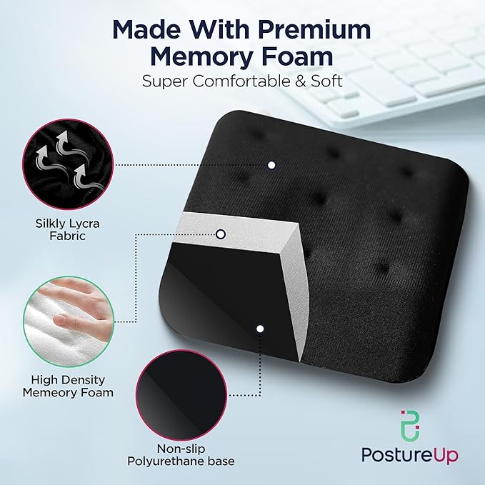 WavePads by PostureUp – Original Two Pack Adjustable Wrist Rests for Laptop and Keyboard Ergonomic Memory Foam Laptop Wrist Pads for Wrist Pain & Carpal Tunnel, Wrist Support Pads (RoyalBlue)