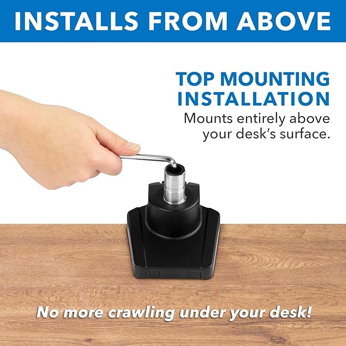 Mount-It! Single Monitor Arm Mount | Premium Monitor Desk Stand | Articulating Mechanical Spring Arm | Fits 24 27 30 32 Inch VESA 75 100 Compatible Computer Screen | C-Clamp and Grommet Bases