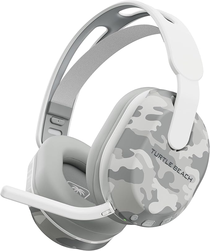 Turtle Beach Stealth 500 Wireless Gaming Headset Licensed for Xbox Series X|S, Compatible with Xbox One, Bluetooth, PC, Mobile, 40 Hr Battery, Memory Foam Cushions, Flip-to-Mute Mic – Arctic Camo