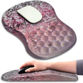 Mouse Pad Wrist Support, Ergonomic Mouse Pad with Massage Dot, Comfortable Computer Mouse Pad for Laptop, Wrist Rest Mousepad with Non-Slip PU Base for Office & Home, 12 x 8 in