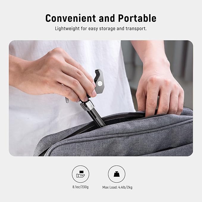 NEEWER 9.8"/25cm Adjustable Magic Arm with Super Clamp, 1/4" & 3/8" Threads, 1/4" Screws for Flash/LED Light/Microphone/Monitor, Compatible with SmallRig Camera Cage, Max Load: 4.4lb/2kg, ST25C
