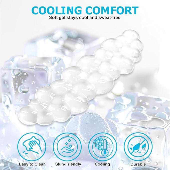 Gel Cloud Wrist Rest Keyboard, Cute Wrist Rest for Computer Keyboard, Ergonomic keyboard Wrist Rest and Soft Mouse Wrist Rest for Typing, Suitable for Office, Home, Computer, Gaming, Clear