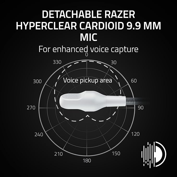 Razer BlackShark V3 X HyperSpeed Wireless Gaming Headset for PS5: 50mm Drivers - Cardioid Mic - 2.4 GHz, Bluetooth - Works with PC, Mac, Nintendo Switch, Smartphone - Long Battery Life - White