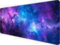 Purple Galaxy Desk Mat Space Nebula Universe XL Mouse Pad Large Mousepad Extended Laptop Keyboard Mat Gaming Desk Pad Mouse Mat 31.5"x11.8" Office Computer Keyboard Laptop Home