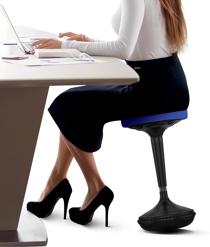 Wobble Stool Standing Desk, Flexible Seating Adjustable Office Ergonomic Seating, Wobble Stools for Alternative Classroom Seating, Active ADHD Chair, Wiggle Chairs