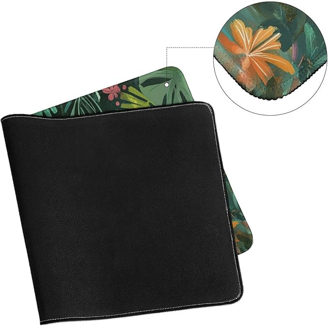 Large Ergonomic Gaming Mouse Pad Playful Baby Elephant - Fun Safari Animal Theme with Non-Slip Base Water-Resistant Surface and Stitched Edges 30x60cm