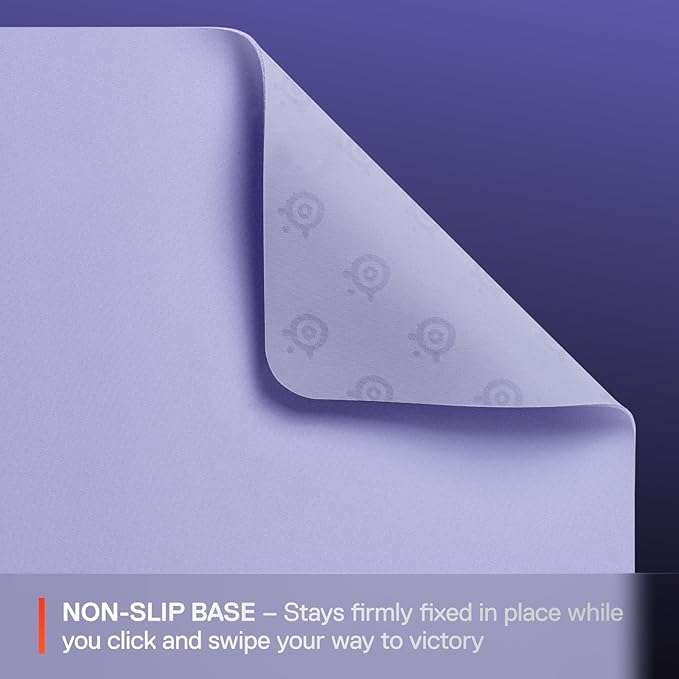 SteelSeries QcK Cloth Gaming Mouse Pad - Exclusive Micro-Woven Surface - Optimized for Gaming Sensors - Maximum Control - Size L - Lavender