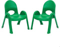 Children’s Factory Value Stack 11" Child Chair, Shamrock Green, 2 Pack, Stackable Ergonomic Seating Solution for Classrooms and Homeschools
