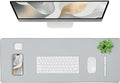 ALOANES Waterproof Mouse Pad with Durable Stitched Edge, Large Gaming Keyboard Pad, Non-Slip Rubber Base Mouse Mat, Extended Desk pad for Gamer, Office & Home, Gray Mousepad 27.6"x11.8"x0.12"