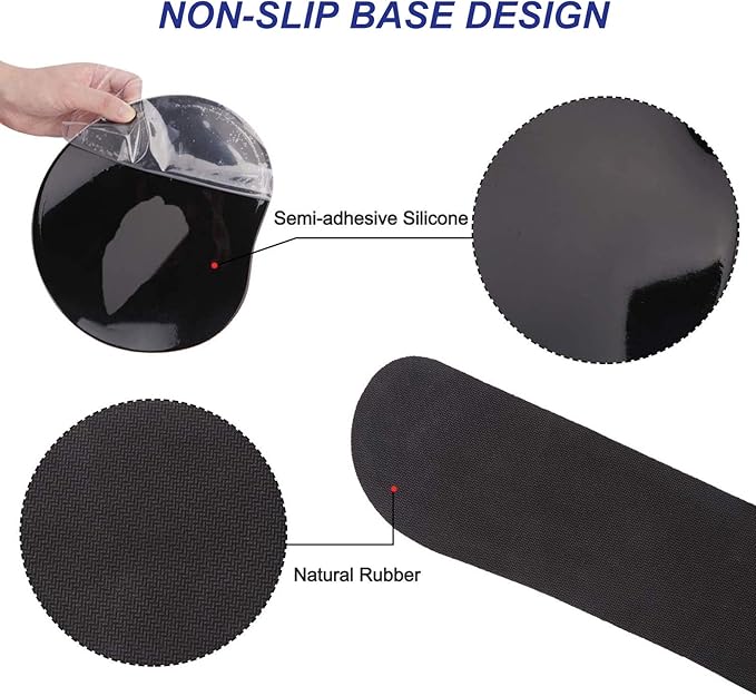 ArtSo Upgraded Wrist Rest Support for Mouse Pad & Keyboard, Ergonomic Gel Mousepad Non-Slip Rubber Base Home, Office Wrist Support & Easy Typing Cushion with Neoprene Cloth & Soft Memory Foam, Galaxy