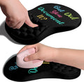 Ergonomic Joint Wrist Support Mouse Pad with Memory Foam Cushion Massage Bump, Carpal Tunnel Mousepad Slope Design for Wrist Rest, 11.8x7.9 in, But Did You Document It