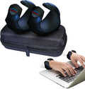 Wearable Gaming Wrist Rest for Keyboard, Mouse pad, Laptop, and PC Work or Gamer Support. (Black, X-XL)