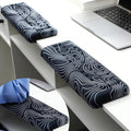 2 Pcs L-Shaped Desk Wrist Rest Elbow Pad Set Desk Edge Rest Cushion Non-Slip Memory Foam Arm Padding Wrist & Forearm & Elbow Comfort Support for Table or Table Edge (Striped Style)
