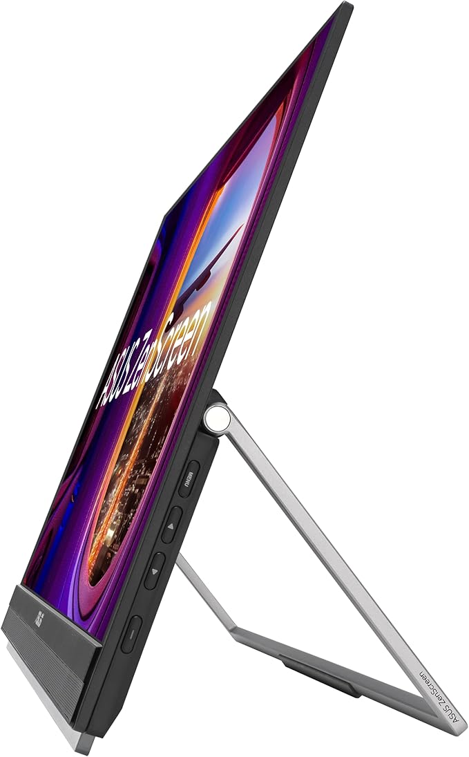 ASUS ZenScreen 22” (21.5 viewable) 1080P Portable Monitor (MB229CF) – Full HD, IPS, 100Hz, USB-C PD 60W, Speakers, Carrying Handle, Kickstand, C-clamp Arm, Partition Hook, Subwoofer, 3 yr Warranty
