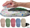 Ergonomic Raised Mouse Pad Wrist Support with Bilateral Slope Memory Foam Mousepad for Wrist Rest and Carpal Tunnel 11.8x7.9〃 Little Flower
