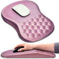 Mouse Pad Wrist Support, Ergonomic Mouse Pad with Massage Dot, Comfortable Computer Mouse Pad for Laptop, Wrist Rest Mousepad with Non-Slip PU Base for Office & Home, 12 x 8 in