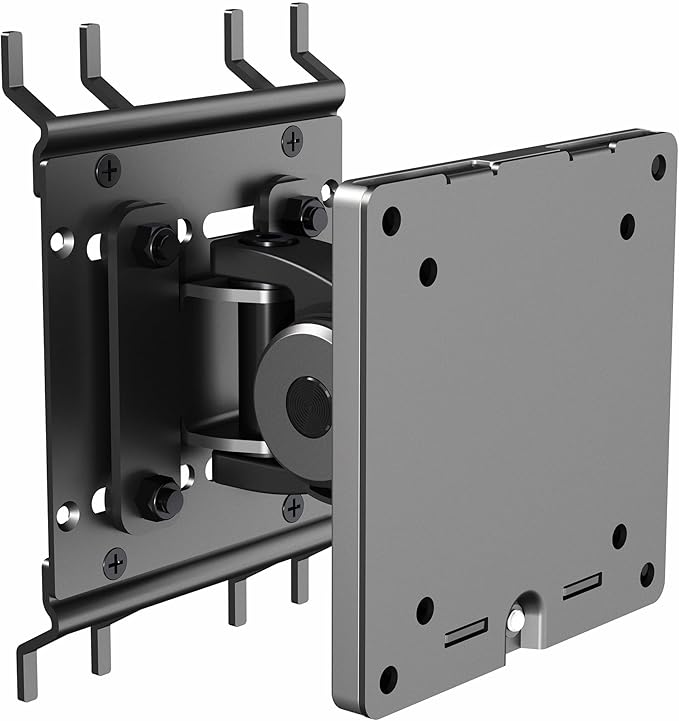 VIVO Articulating Ultrawide Monitor Pegboard Mount, Fits Screens up to 49 inches and Peg Boards up to 0.25 inches Thick with 1 inch Hole Spacing, Black, MOUNT-PB1U