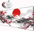 Cherry Blossom Mouse Pad Gaming Desk Mat XL Mousepad 24x12 Desk Pad Sakura Computer Mat Large Mouse Pads for Wireless Mouse Office Laptop Accessories Gift