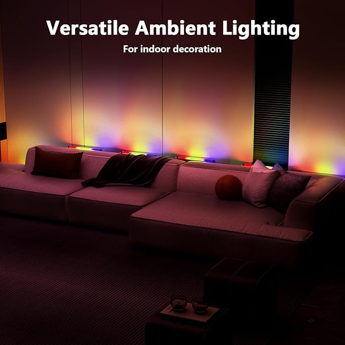Outdoor RGB Light Bar, Outdoor Color Changing Lights Waterproof, APP and Remote Smart Flood Light, Music Sync and Versatile Color Changing Great for Pathway, Poolside, Patio, Lawn Decor (2)