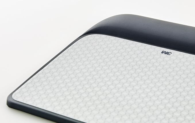 3M Precise Mouse Pad with Gel Wrist Rest, Soothing 3M Gel Technology and Satin Smooth Cover for All Day Comfort, Optical Mouse Performance and Battery Saving Design (MW85B), Extended, Black