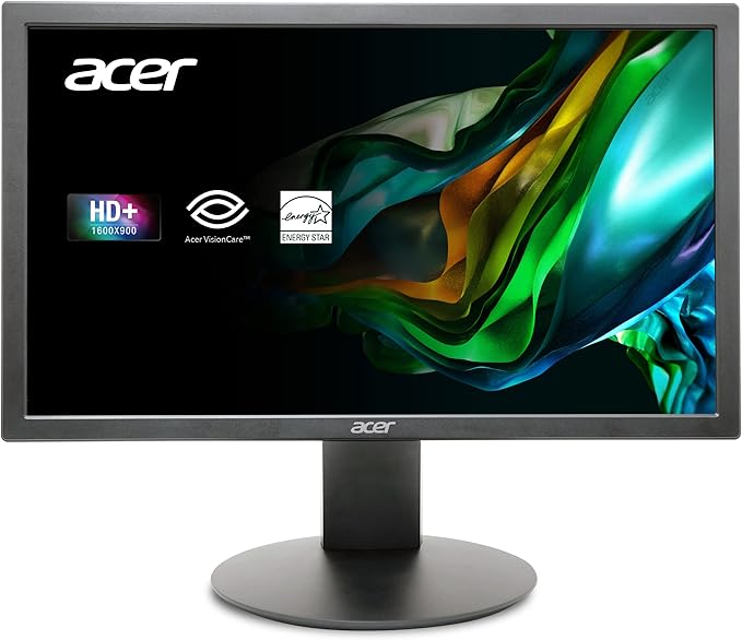 Acer K202Q bi 19.5-inch Professional HD+ (1600 x 900) Monitor, 75Hz Refresh Rate, VESA Mountable, VisionCare Technologies, Low Blue Light & Flickerless Technology (HDMI Port & VGA Port), Black