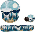 ArtSo Mouse Pad Keyboard Wrist Rest Support Ergonomic, Upgraded Cushion Mousepad Gel Memory Foam Non-Slip Rubber Base Wrist Support & Easy Typing for Home, Office, Abstract Mountain