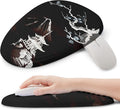 Ergonomic Mouse Pad with Wrist Support, Memory Foam Wrist Rest for Pain Relief & Carpal Tunnel, Non-Slip Base for Office, Computer, PC, Laptop (12x8x1.2inch, Fujisan Dark)