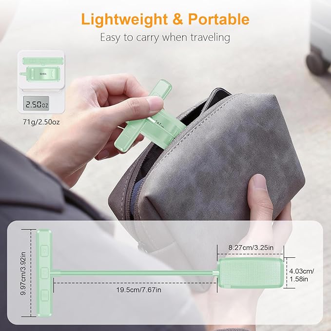 Gritin 19 LED Rechargeable Book Light for Reading in Bed with Memory Function- Eye Caring 3 Color Temperatures,Stepless Dimming Brightness,90 Hrs Runtime Clip on Light for Book Lovers-Cyan