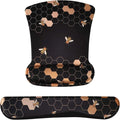 iCasso Ergonomic Mouse Pad with Wrist Rest, Keyboard Wrist Rest Mouse Wrist Rest, Made of Memory Foam, Easy Typing and Relieve Wrist Pain for Computer Keyboard Office (A-Honeycomb)
