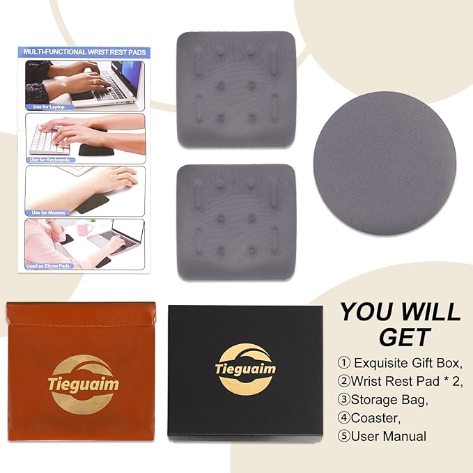 Ergonomic Wrist Rest for Laptop, Upgraded Laptop Wrist Support Pad for Computer Keyboard, Relieve Wrist Pain and Carpal Tunnel(Gray)