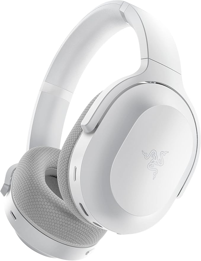 Razer Barracuda Wireless Gaming & Mobile Headset (PC, PlayStation, Switch 2, Android, iOS): 2.4GHz Wireless + Bluetooth - Integrated Noise-Cancelling Mic - 50mm Drivers - 40 Hr Battery - Mercury White